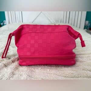 Checkered Cosmetics Bag